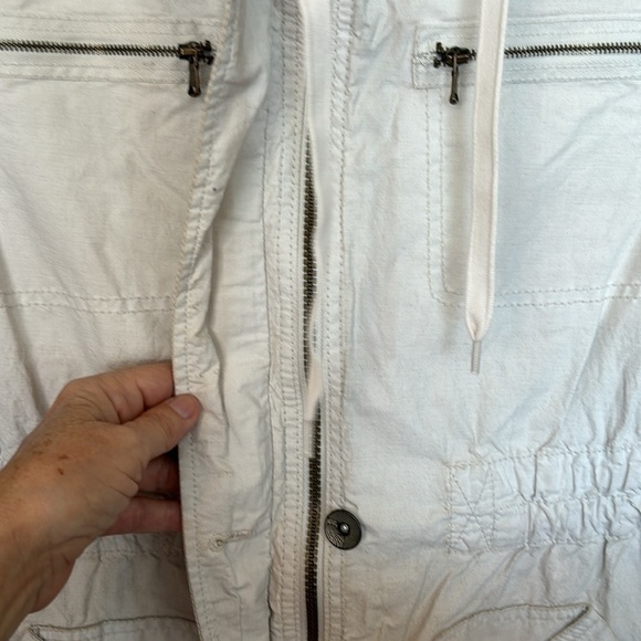 Buffalo Ladies Lightweight Utility Jacket in Beige Size Medium - Picture 3 of 14